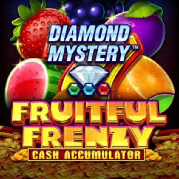 Diamond Mystery Fruitful Frenzy Cash Accumulator by Greentube, showcased at shufflekaszino.com – game logo