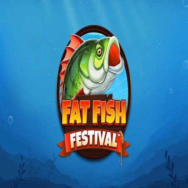 Fat Fish Festival slot logo by Wishbone Games at Shuffle Casino